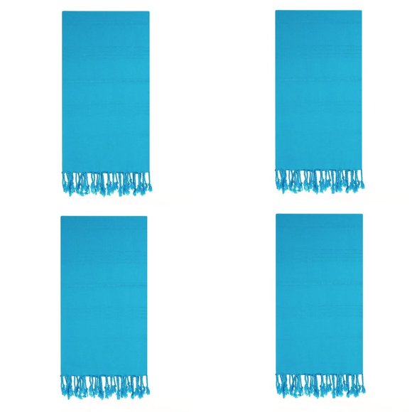 4 Blue Beach Bath Towels - 100% Turkish Cotton - Citizens of the Beach - Picture 3 of 3